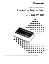 Panasonic KXP1131 Operating instructions