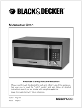 Black & Decker Microwave Oven MZ32PCSSI User manual