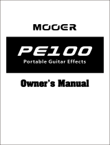 MOOER PE100 Owner's manual