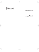 Sherwood R-772 User manual