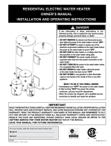 Giant Water Heater Owner's manual