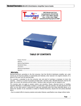 Marshall Electronics MD-0512 User manual