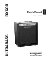Behringer BX600 User manual