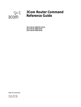 3com Router 6000 Series Command Reference Manual