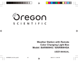 Oregon Scientific BAR989HG Owner's manual