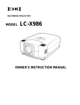 Eiki LC-X986 User manual