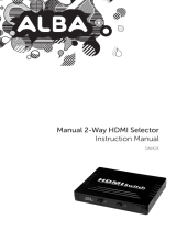 Alba Manual 2-Way HDMI Selector User manual