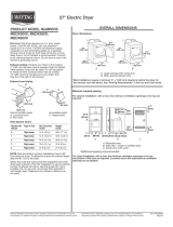 Maytag MEDX500X Dimension Manual