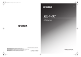 Yamaha RX-V457 Owner's manual