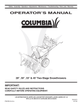 Columbia 33" User manual
