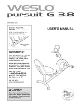 Weslo PURSUIT CT 3.8R User manual