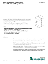Eurotherm EA Series Electric High Torque Actuators User manual
