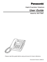 Panasonic KX-T7667 User manual