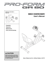 Pro-Form 831.21521.2 User manual