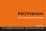 NuVision TM101A530L Quick start guide