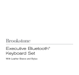 Brookstone Executive Bluetooth Keyboard Set User manual