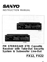 Sanyo FX22 User manual