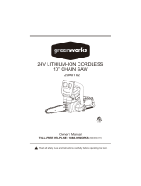 Greenworks GW20362 Owner's manual