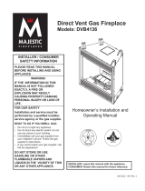 Majestic fireplaces DVB4136 User manual