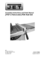 JET 30" Rip ProShop Rail Set, JPSR-30: Owner's manual