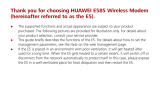 Huawei E585 Quick start guide