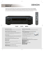 Denon DRA-37 User manual