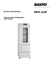 Sanyo mpr-214f - Commercial Solutions Refrigerator User manual