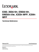 Lexmark 34S0309 - E 260dtn B/W Laser Printer Reference