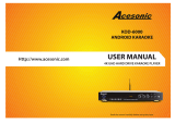 Acesonic KOD-6000 Owner's manual