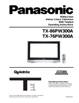Panasonic TX-86PW300A, TX-76PW300A User manual