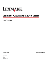 Lexmark X203N series User manual