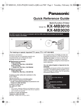 Panasonic KXMB3010 Operating instructions