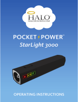Halo Pocket Power StarLight 3000 Operating Instructions Manual