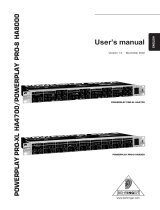 Behringer COMPOSER PRO-XL MDX2600 User manual
