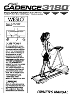 Weslo WL326020 User manual