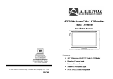 Audiovox LCM45NB - LCM 45NB - LCD Monitor Installation guide