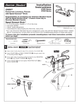 American Standard Claridge Centerset Lavatory Faucet 6054.XXX Installation Instructions Manual