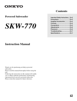 ONKYO SKW-770 User manual
