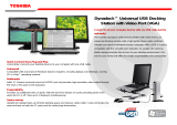 Toshiba Dynadock Universal USB Docking Station User manual