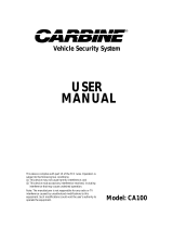 Carbine CA100 User manual