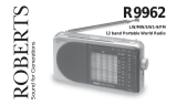 Roberts World 962 (R9962) User guide