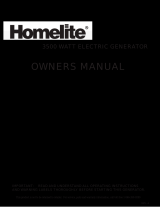Homelite ELECTRIC GENERATOR User manual