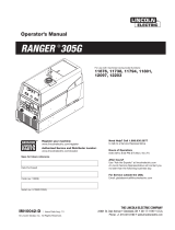 Lincoln Electric Ranger 305G Operating instructions
