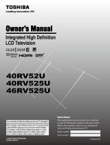 Toshiba 46RV525U - 46" LCD TV Owner's manual