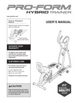 Pro-Form Hybrid Trainer PFEL03812.2 User manual