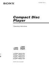 Sony CDP-XE270 Operating instructions