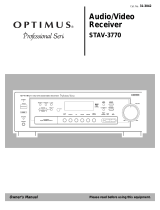 Optimus STAV-3770 User manual