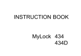 JANOME MyLock 434D Owner's manual