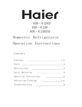 Haier HR-62HP User manual