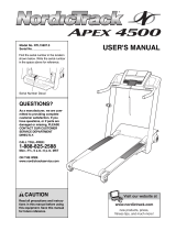 NordicTrack Apex 4500 Treadmill User manual